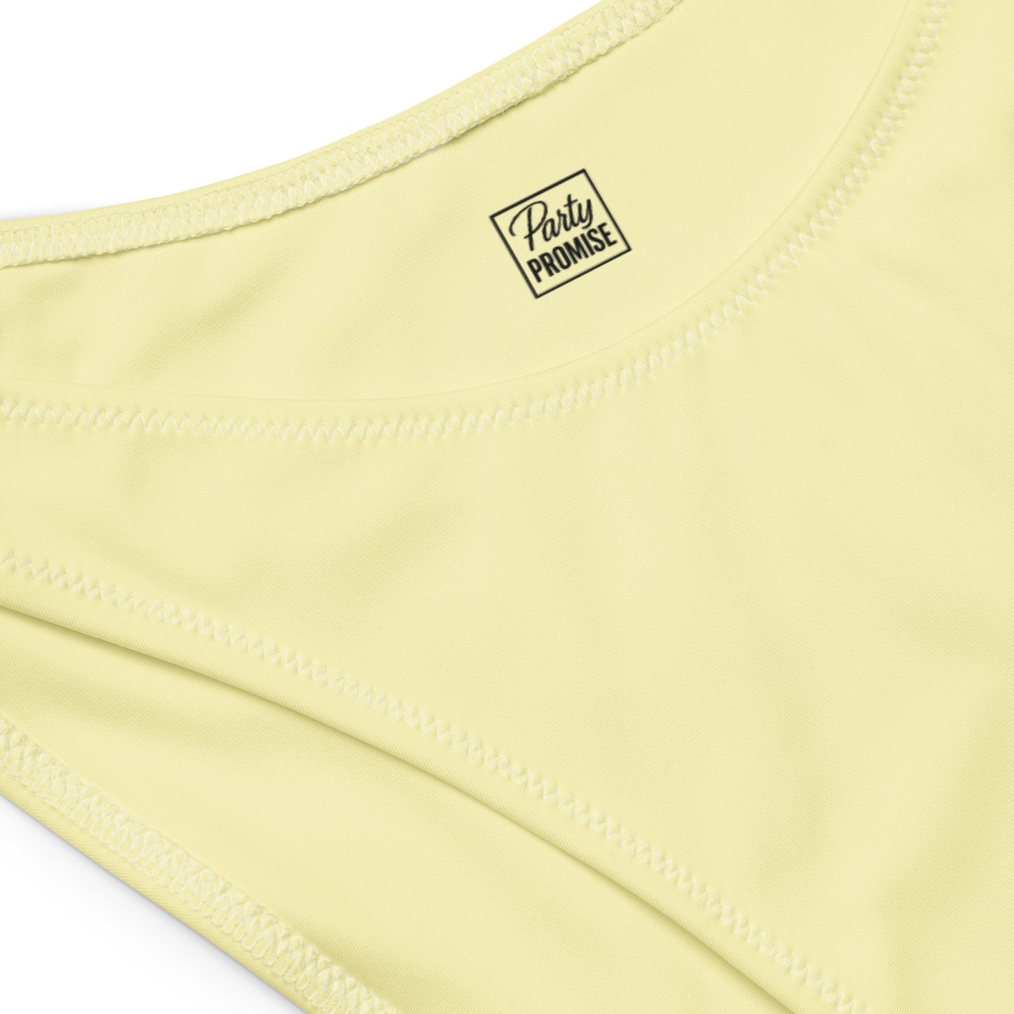 Détail intérieur du bas de bikini Beach Bride, finition premium et confort optimal