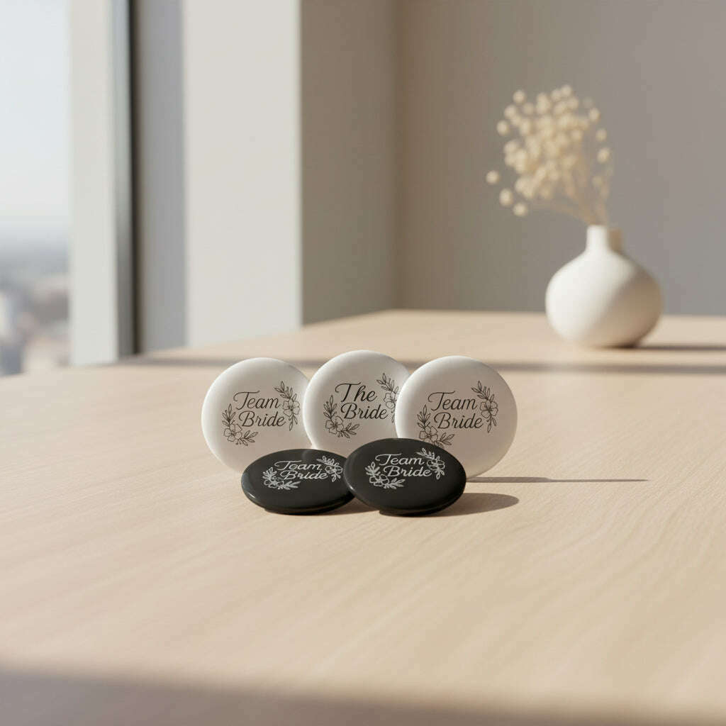 lot-de-5-badges-minimalistes-–-4-x-team-bride-1-x-the-bridebadgeparty-promise-35032662