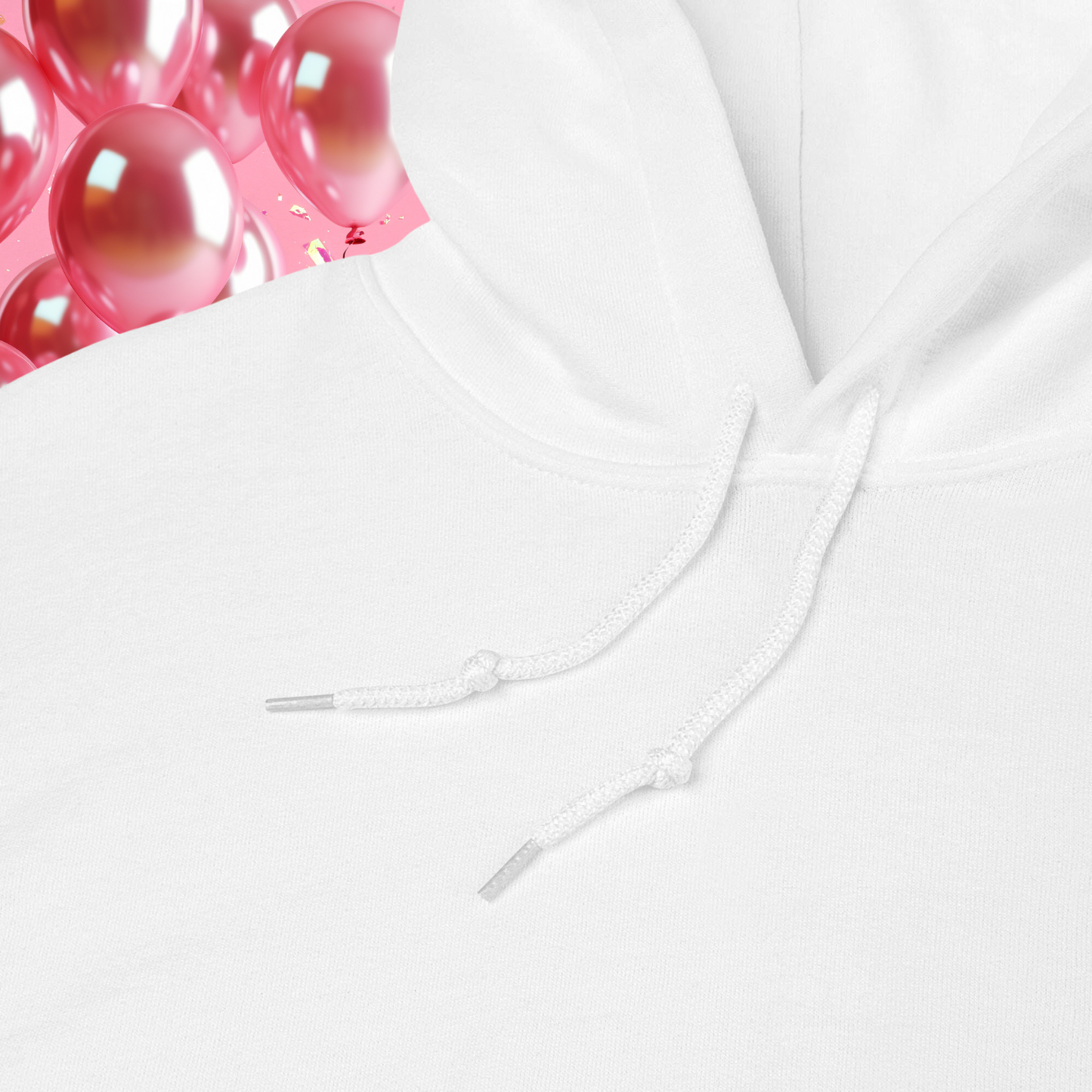 Detail du tissu doux et confortable du sweat Pink Energy Only, ideal pour fete entre femmes, soiree girly ou tenue anniversaire rose.