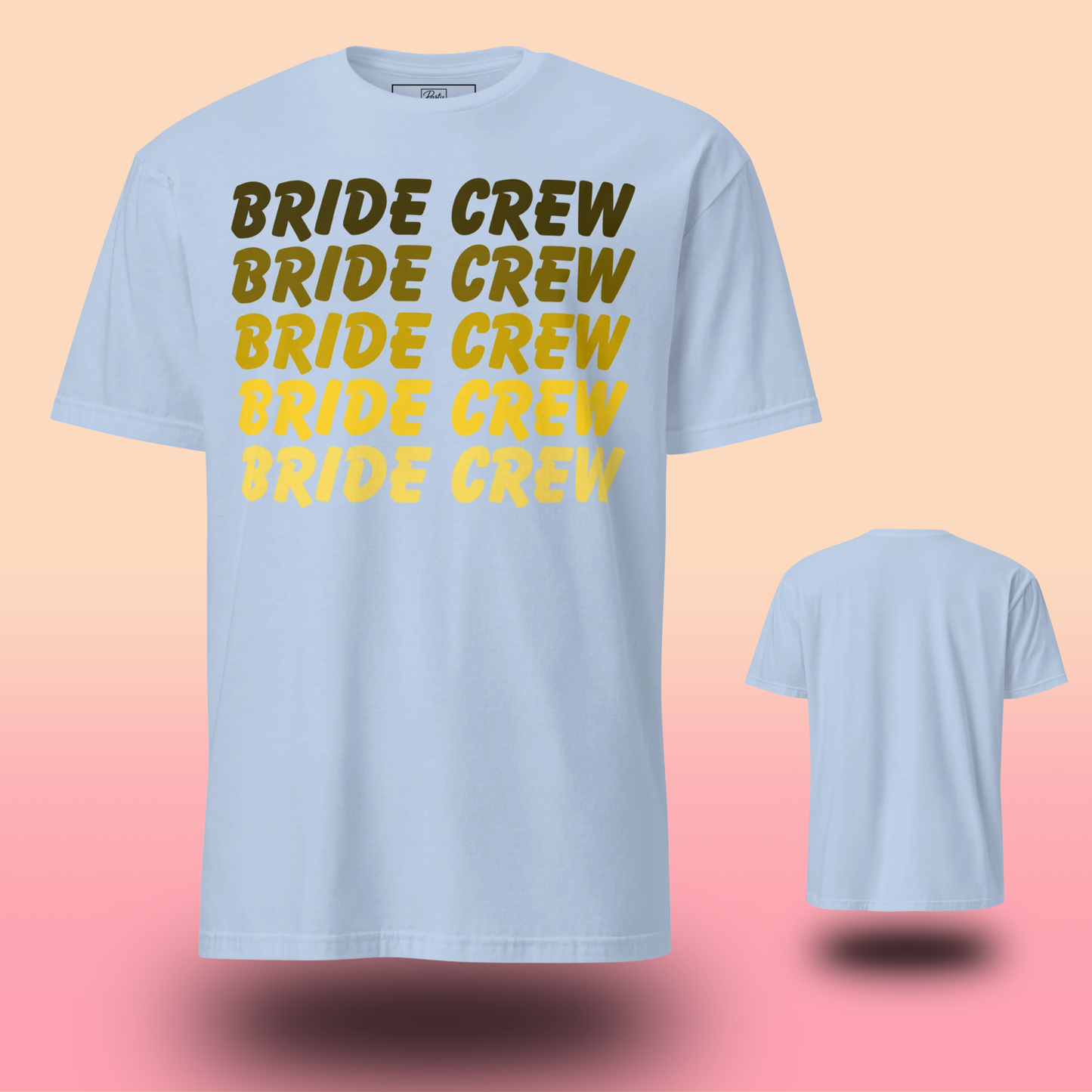 T-shirts Bride Crew pour EVJF avec coupe confortable et couleurs tendance. Idéal pour des tenues assorties et une célébration mémorable entre amies.