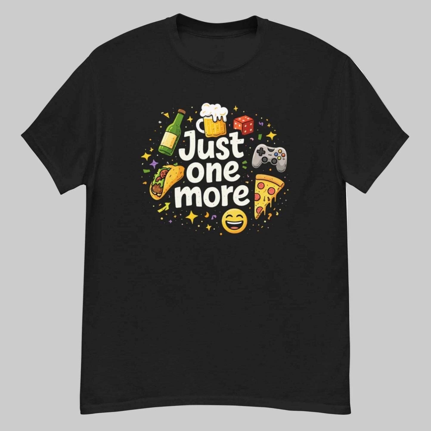 T-shirt_Just_One_More_noir_vue_produit_party_promise