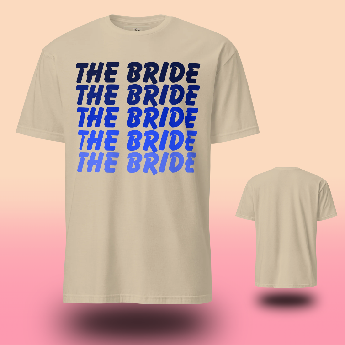 T-shirts Bride Crew assortis pour EVJF. Coupe confortable, couleurs vibrantes et look parfait pour une équipe de mariée coordonnée et une fête inoubliable.