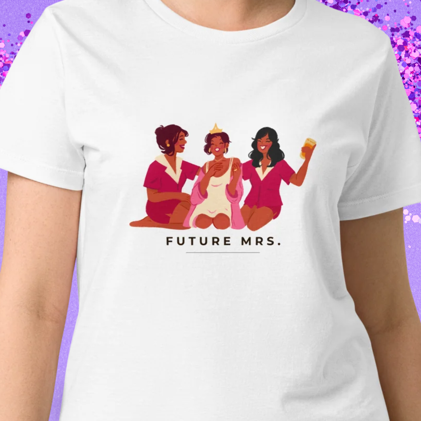 T-shirt EVJF Future Mrs. – L indispensable pour la Future Mariee 👰✨