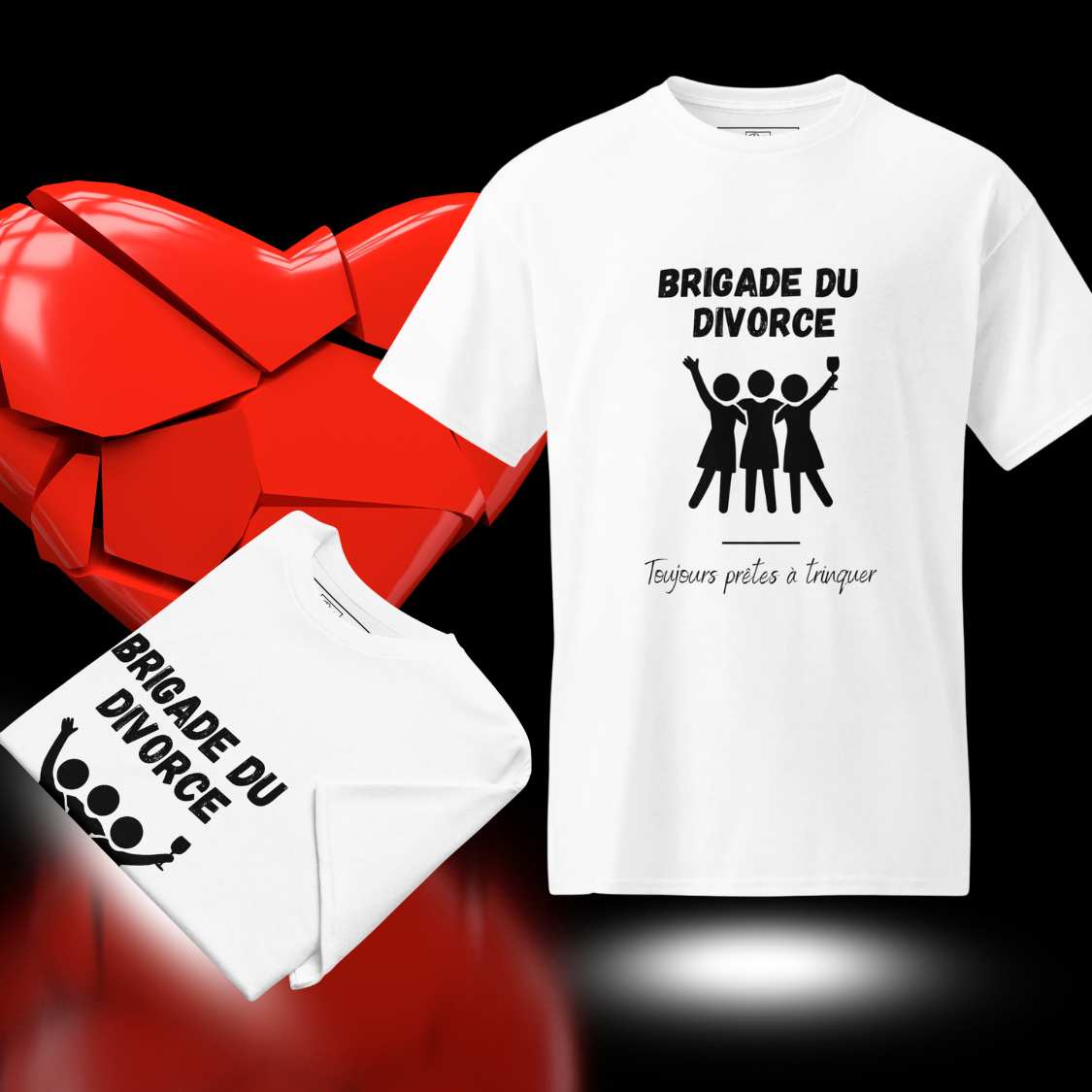 T-shirt Brigade du Divorce – Toujours Prêtes à Trinquer | Divorce Party