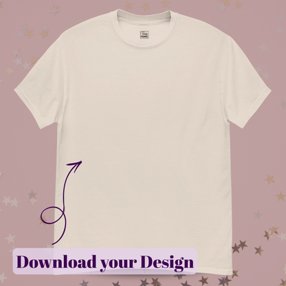 Custom_Front_Print_T-Shirt_Upload_Your_Design_Online_Natural for party, bachelorette party, birthay, divorce party