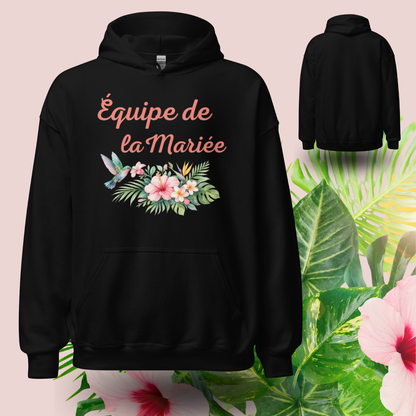 Sweat à capuche Équipe de la Mariée – Hoodie EVJF Team Bride | Party Promise. par sweat a capuche
