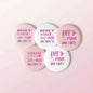 lot-de-5-badges-“life-is-pink-and-party”-–-collection-pink-partybadgeparty-promise-35032510