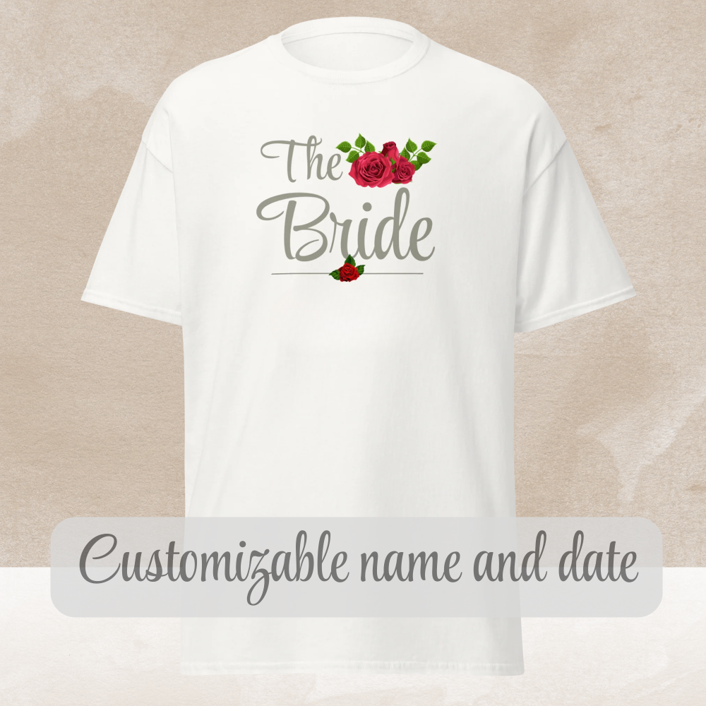 Personalized Bride Shirt White – Wedding Bachelorette Outfit