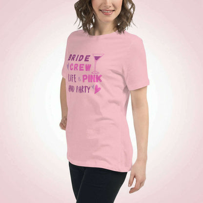 t-shirt-“bride-crew-–-life-is-pink-and-party”-–-blanc-rose-–-coupe-décontractéet-shirt-femmeparty-promise-35032501