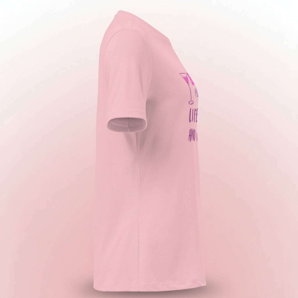 t-shirt-“bride-mode-on-–-the-life-is-pink-and-party”-–-blanc-rose-–-coupe-décontractéet-shirt-femmeparty-promise-35032495