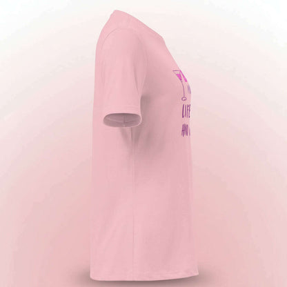 t-shirt-“bride-mode-on-–-the-life-is-pink-and-party”-–-blanc-rose-–-coupe-décontractéet-shirt-femmeparty-promise-35032495