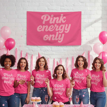 drapeau-rose-“pink-energy-only”-–-décoration-murale-–-collection-pink-partydrapeauparty-promise-35032715