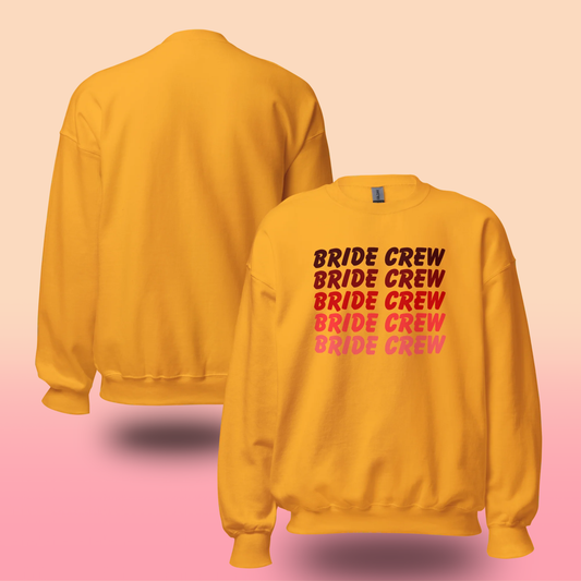 Sweat sans capuche Bride Crew pour EVJF avec coupe confortable et couleurs tendance. Idéal pour des tenues assorties et une célébration mémorable entre amies. Evjf, Hen party, party promise
