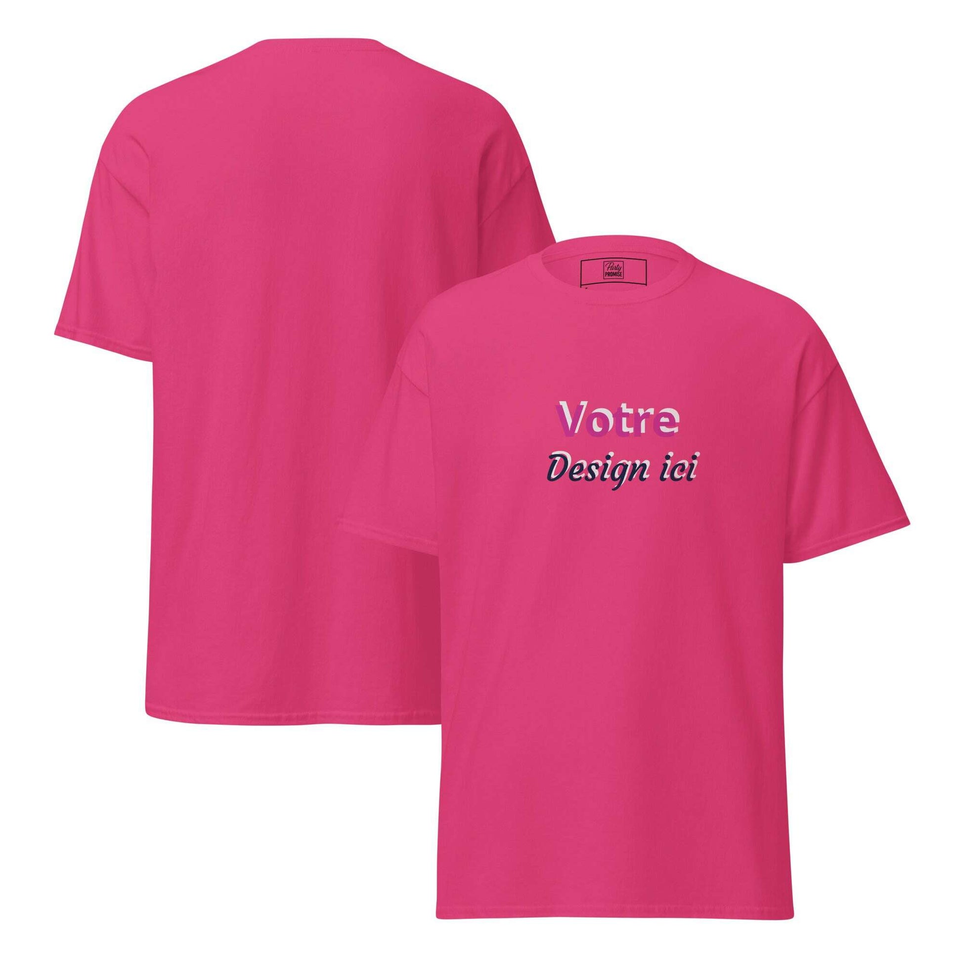 T-Shirt_rose_fushia_Personnalisable_l_Avant_T_l_chargement_Direct_du_Design