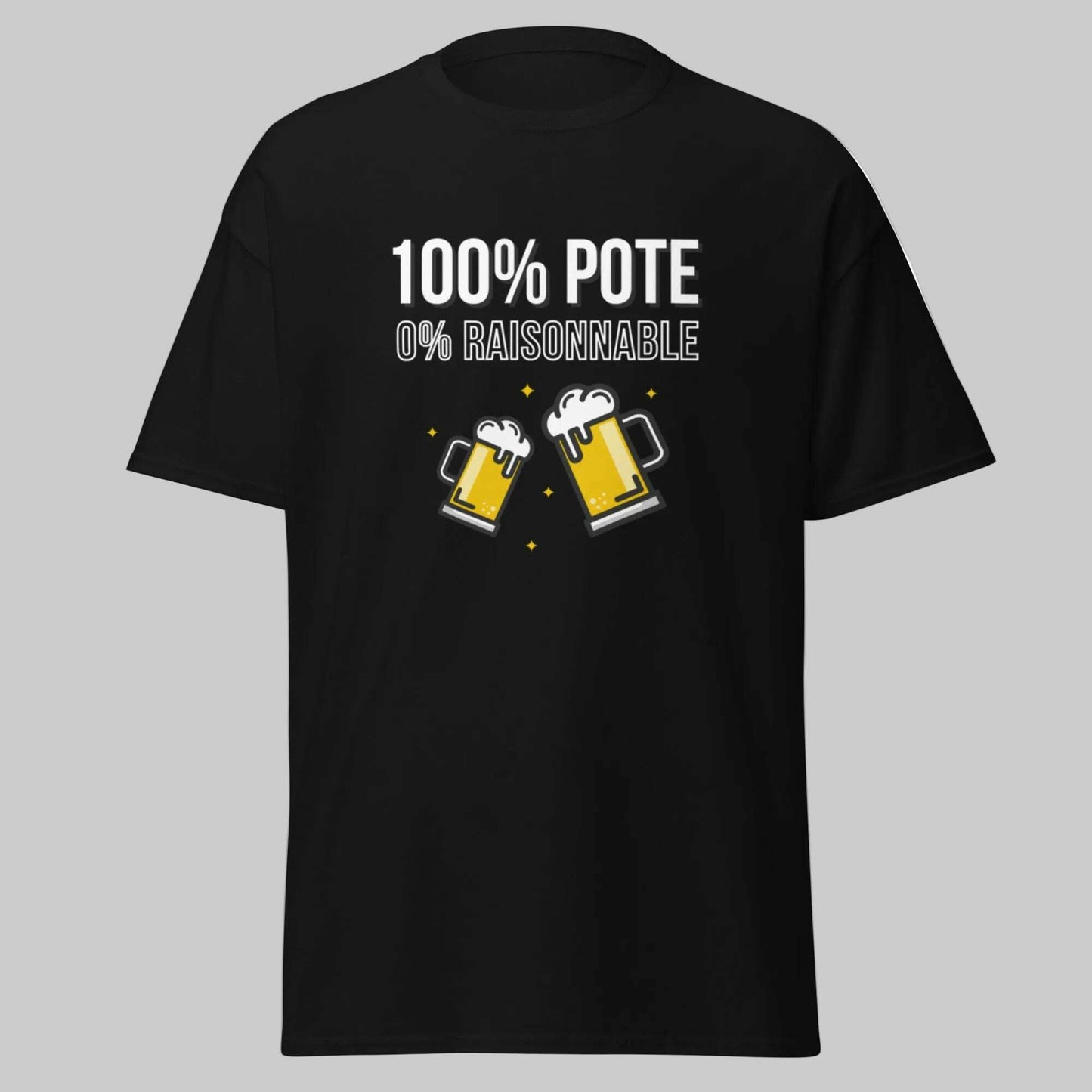 T-shirt_100_Pote_noir_vue_produit