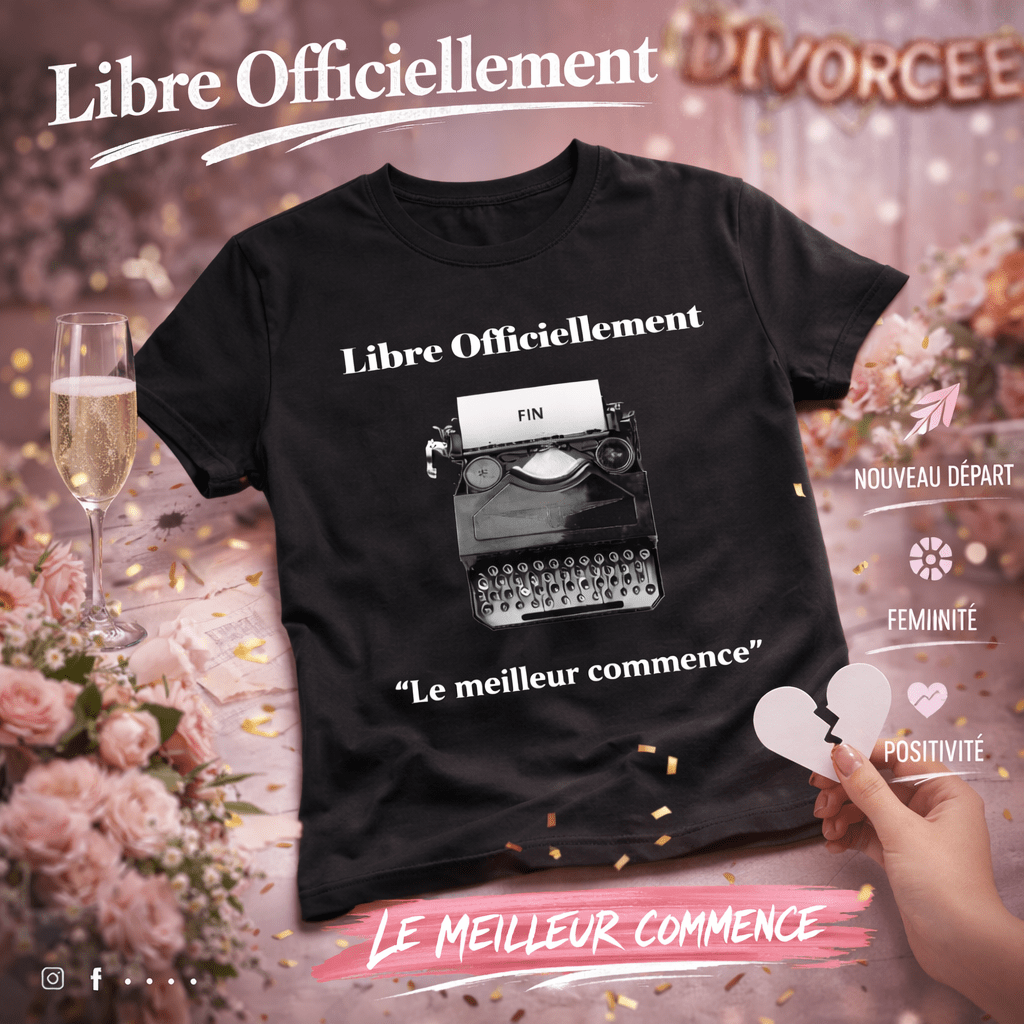 T-shirt_Divorce_Humoristique_Libre_Officiellement_Id_al_Soir_e_Divorce