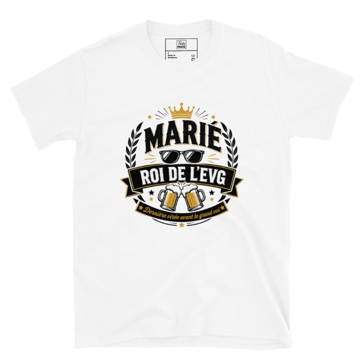 T-shirt Marie Roi de l'EVG – Dernière Virée Avant la Bague par tee shirt