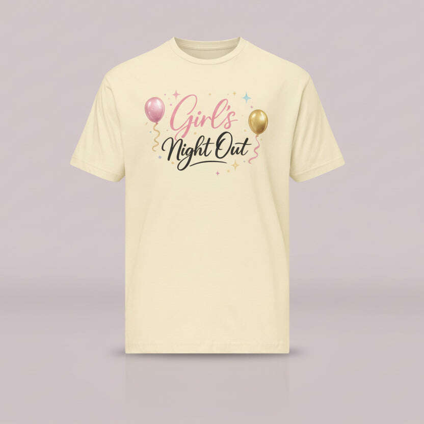 T-shirt_Femme_Girl_s_Night_Out_Coloris_Rose_Pastel_Doux