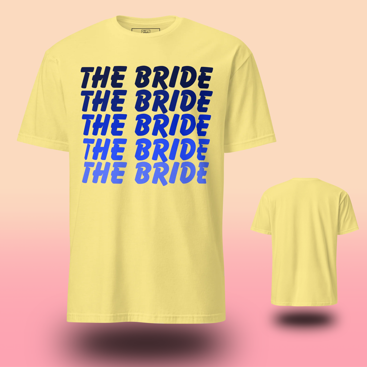 T-shirts Bride Crew assortis pour EVJF. Coupe confortable, couleurs vibrantes et look parfait pour une équipe de mariée coordonnée et une fête inoubliable.