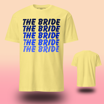 T-shirts Bride Crew assortis pour EVJF. Coupe confortable, couleurs vibrantes et look parfait pour une équipe de mariée coordonnée et une fête inoubliable.