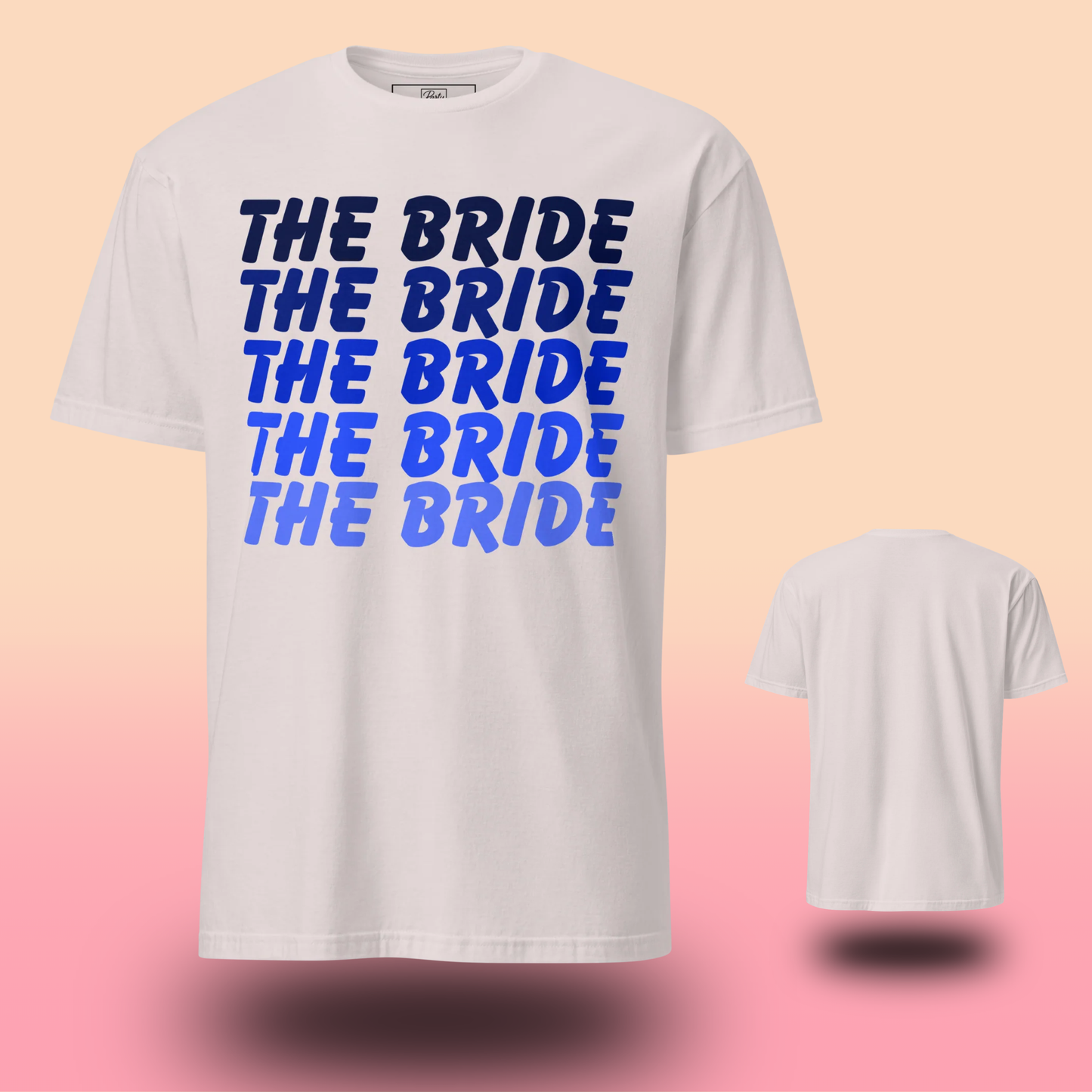 T-shirts Bride Crew assortis pour EVJF. Coupe confortable, couleurs vibrantes et look parfait pour une équipe de mariée coordonnée et une fête inoubliable.
