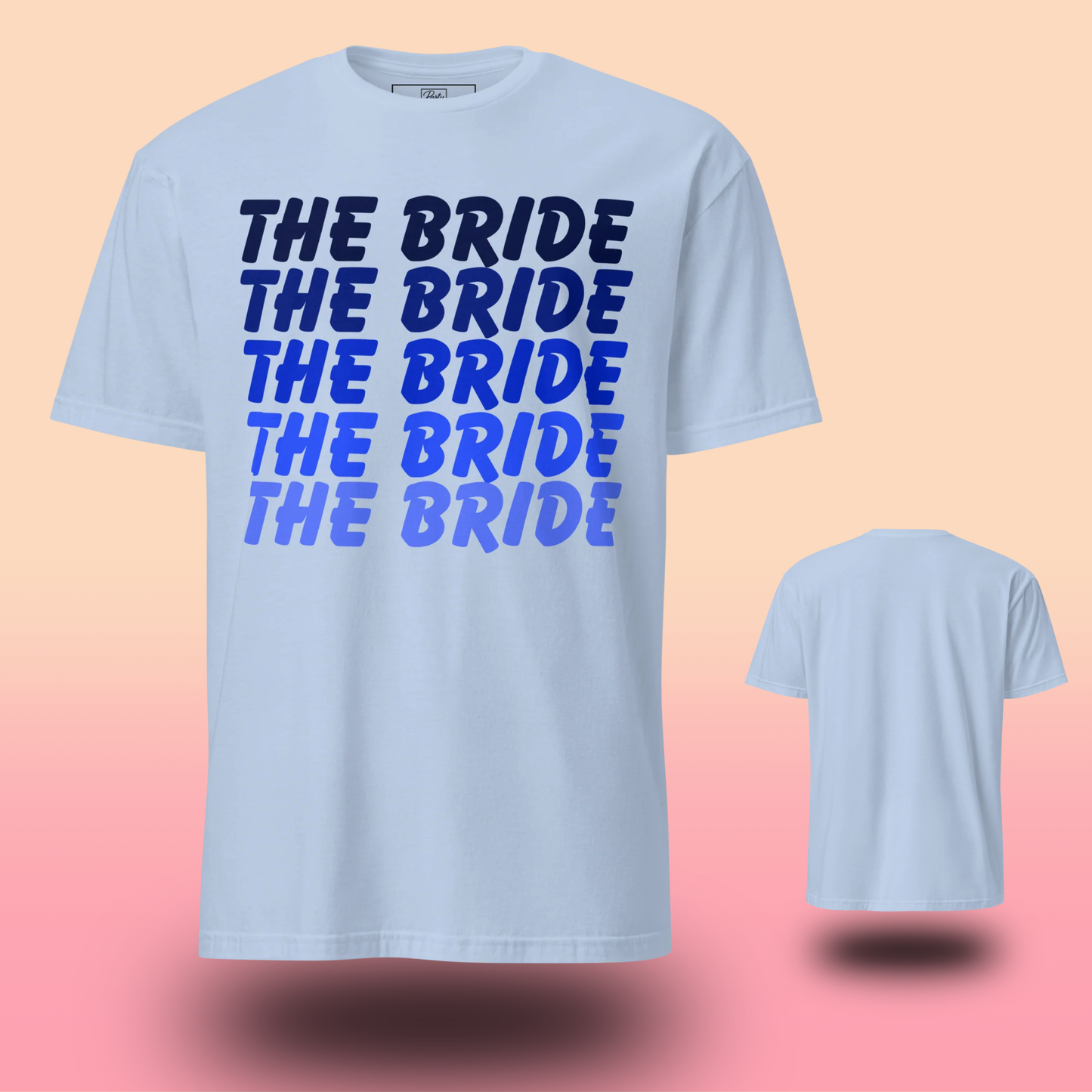 T-shirts Bride Crew assortis pour EVJF. Coupe confortable, couleurs vibrantes et look parfait pour une équipe de mariée coordonnée et une fête inoubliable.