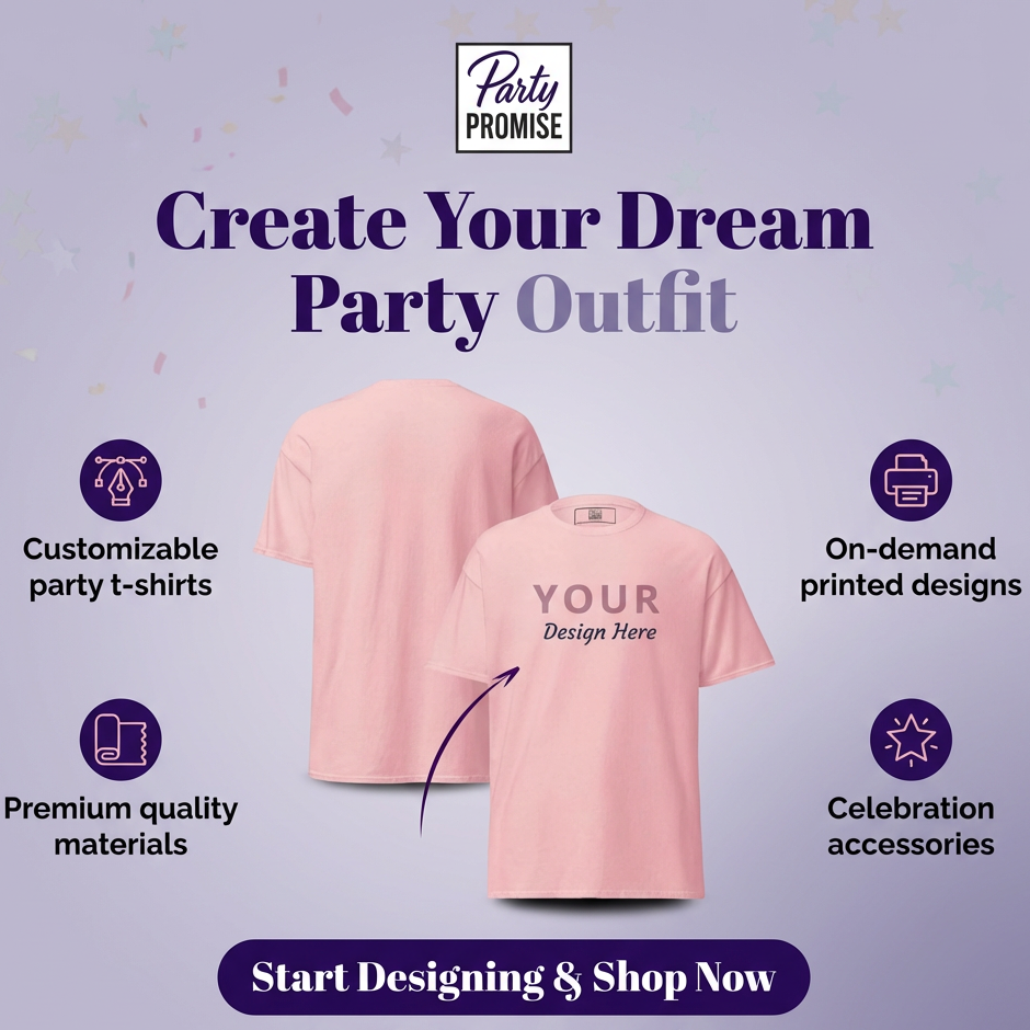 Tee shirt EVJF personnalisable rose avec option creation design sur mesure, impression a la demande, ideal enterrement de vie de jeune fille et celebration evenementielle Party Promise.