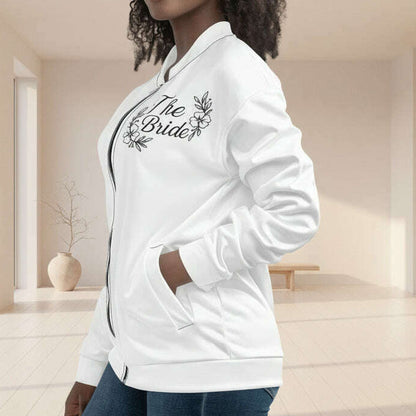 Bomber Blanc “The Bride” – Couture Noire – Collection Minimaliste par veste