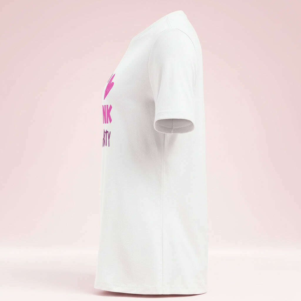 t-shirt-“life-is-pink-party”-–-blanc-rose-–-coupe-décontractée-slogan-roseviolett-shirt-femmeparty-promise-35032475