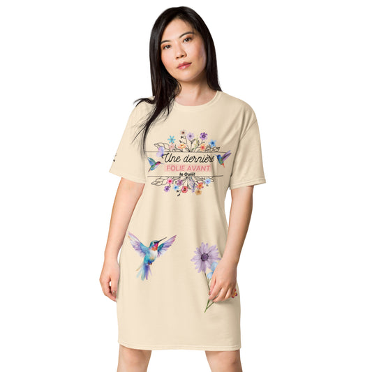Robe T-shirt "une derniere folie avant le ouii" - La Mariée" 6 XL par Classic Apparel
