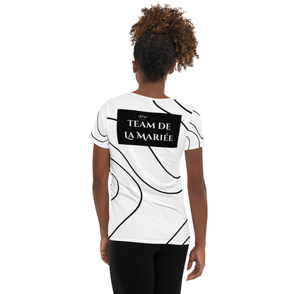 T-shirt de sport pour EVJF -Team de la Mariée par Classic Apparel
