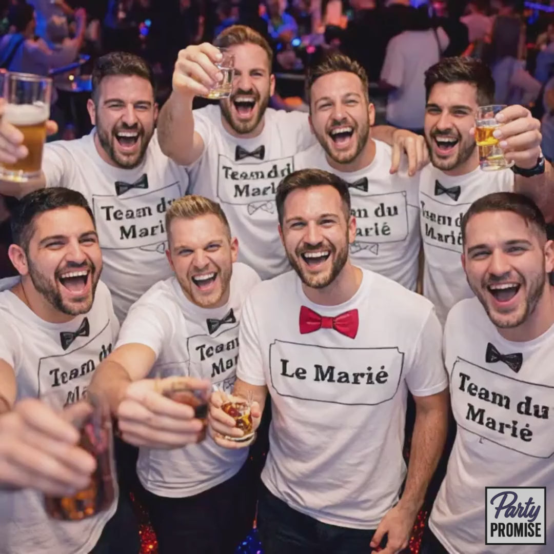 Video d'une soiree d'un EVG avec les vetement de party-promise