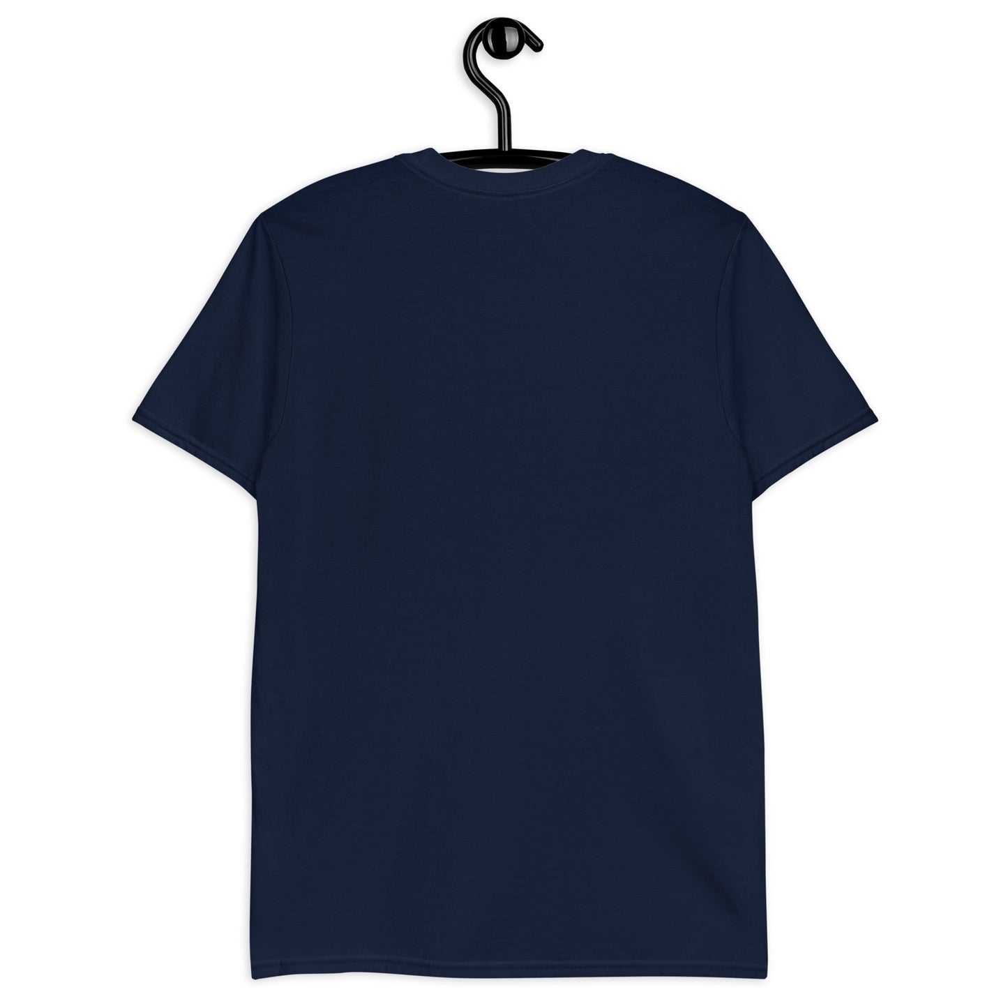 Women’s navy Team Bride t-shirt with minimal white print.Product mockup