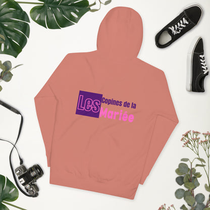 Sweat à Capuche "EVJF" - Les Copines de la Mariée. par Classic Apparel