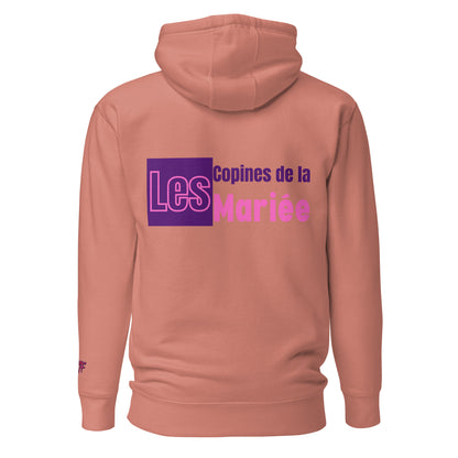 Sweat à Capuche "EVJF" - Les Copines de la Mariée. par Classic Apparel