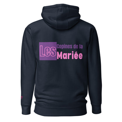 Sweat à Capuche "EVJF" - Les Copines de la Mariée. par Classic Apparel