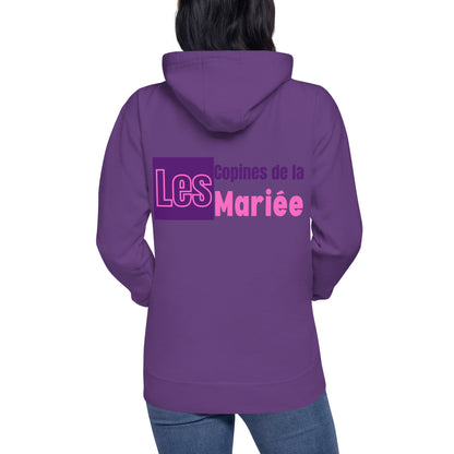 Sweat à Capuche "EVJF" - Les Copines de la Mariée. par Classic Apparel